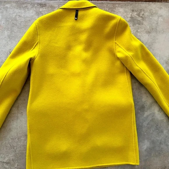 ⭐️⭐️⭐️ Mackage Edina yellow wool coat size XS - Picture 2 of 5